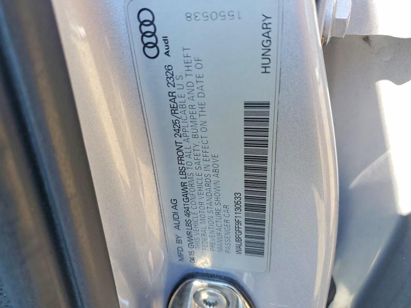Продажа на аукционе авто 2015 Audi S3, vin: WAUBFGFF9F1130533, номер лота: 64732416