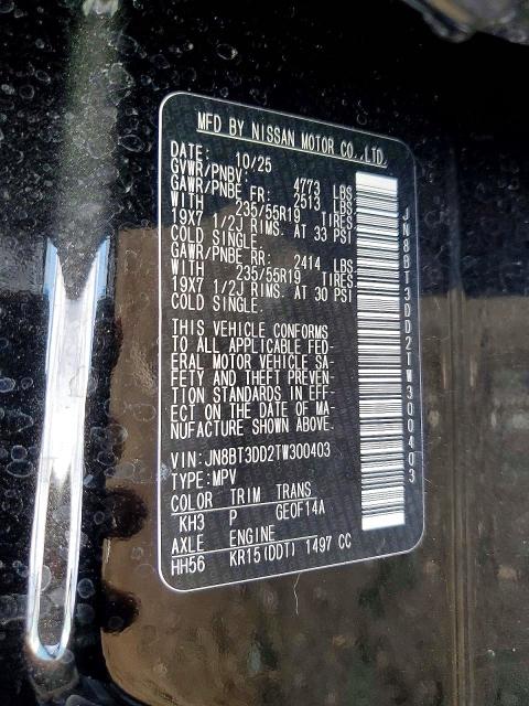 65081556 :رقم المزاد ، JN8BT3DD2TW300403 vin ، 2026 Nissan Rogue مزاد بيع