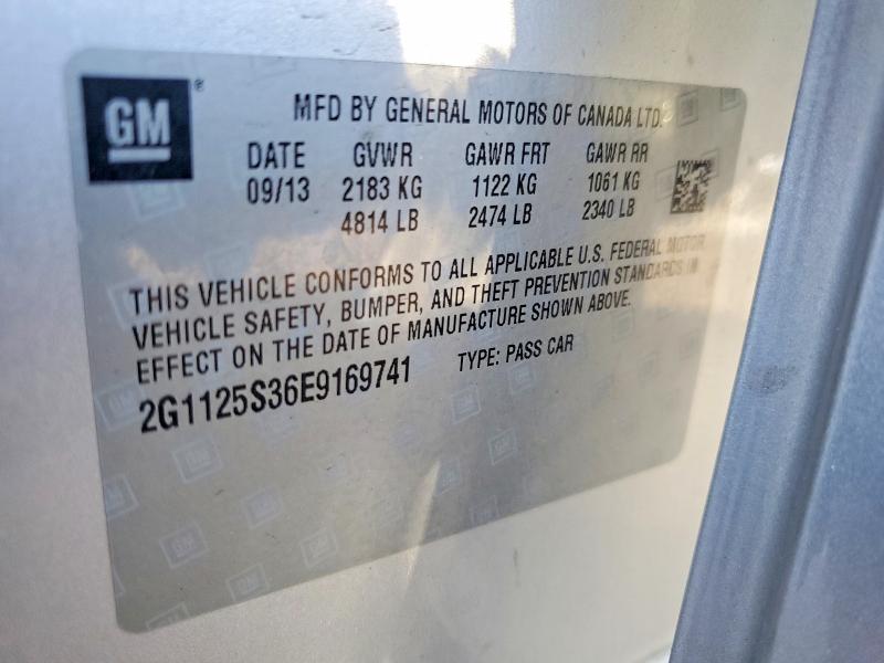 63594076 :رقم المزاد ، 2G1125S36E9169741 vin ، 2014 Chevrolet Impala مزاد بيع