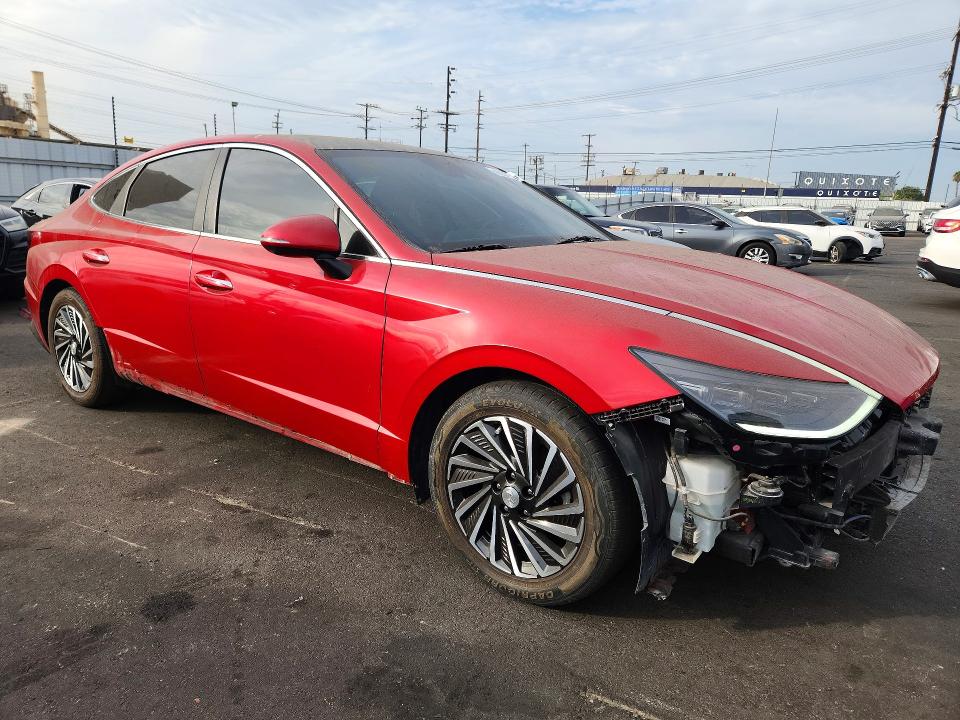 2021 Hyundai Sonata Hybrid მანქანა იყიდება აუქციონზე, vin: KMHL54JJ6MA027843, აუქციონის ნომერი: 66620876