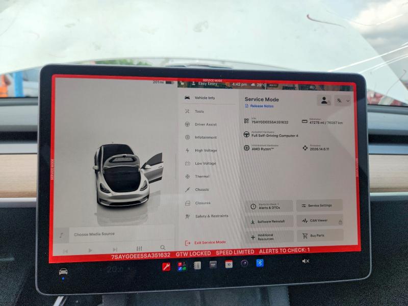 Aukcja sprzedaży 2025 Tesla Model Y, vin: 7SAYGDEE5SA351632, numer aukcji: 64417356