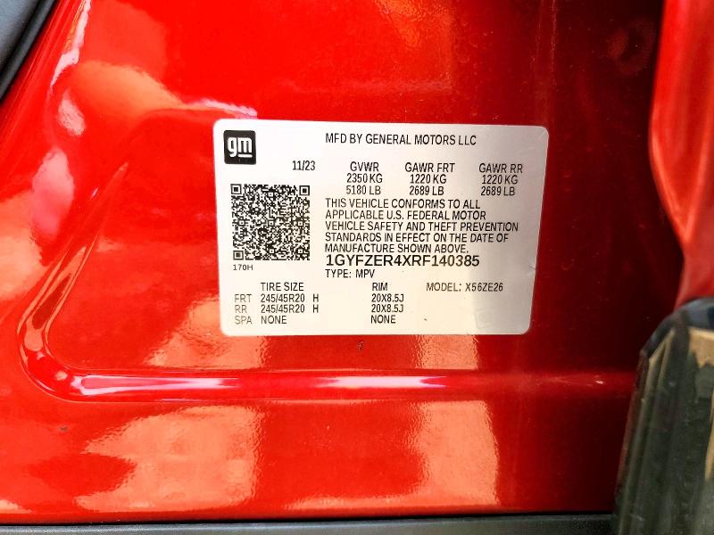 Aukcja sprzedaży 2024 Cadillac Xt4, vin: 1GYFZER4XRF140385, numer aukcji: 63651376