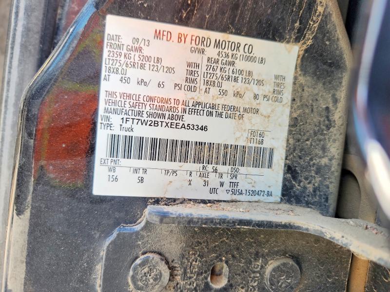 Aukcja sprzedaży 2014 Ford F250, vin: 1FT7W2BTXEEA53346, numer aukcji: 64018956