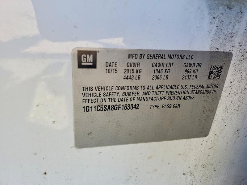 Продаж на аукціоні авто 2016 Chevrolet Malibu Limited, vin: 1G11C5SA8GF163042, номер лоту: 66385146