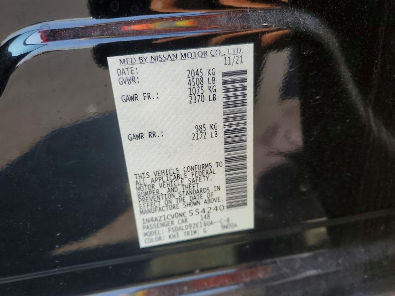 Продажа на аукционе авто 2022 Nissan Leaf, vin: 1N4AZ1CV0NC554240, номер лота: 64301026