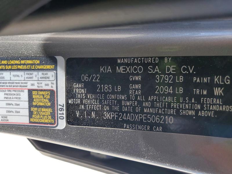 Продажа на аукционе авто 2023 Kia Forte, vin: 3KPF24ADXPE506210, номер лота: 63345246