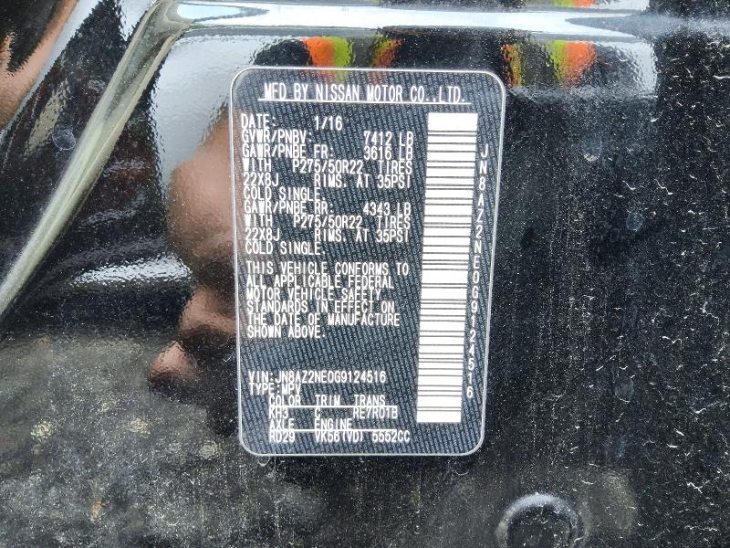64508846 :رقم المزاد ، JN8AZ2NE0G9124516 vin ، 2016 Infiniti Qx80 مزاد بيع