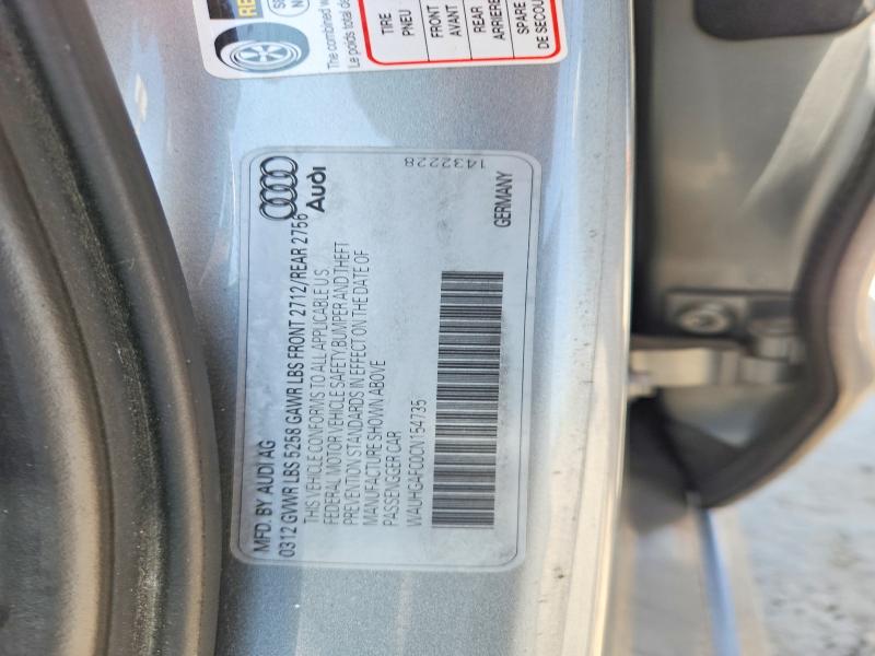 66198826 :رقم المزاد ، WAUHGAFC0CN154735 vin ، 2012 Audi A6 مزاد بيع