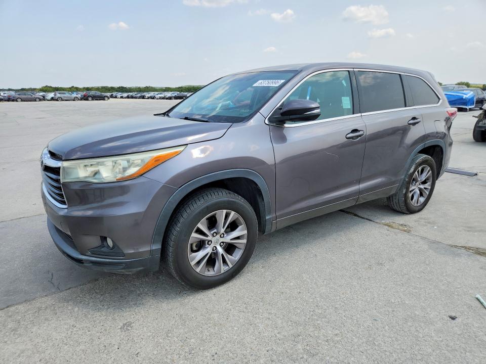 Aukcja sprzedaży 2015 Toyota Highlander, vin: 5TDZKRFH6FS104338, numer aukcji: 63750996