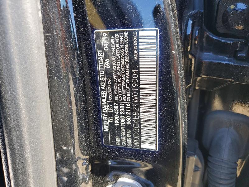 Продаж на аукціоні авто 2019 Mercedes-benz A, vin: WDD3G4EB2KW019004, номер лоту: 65507786