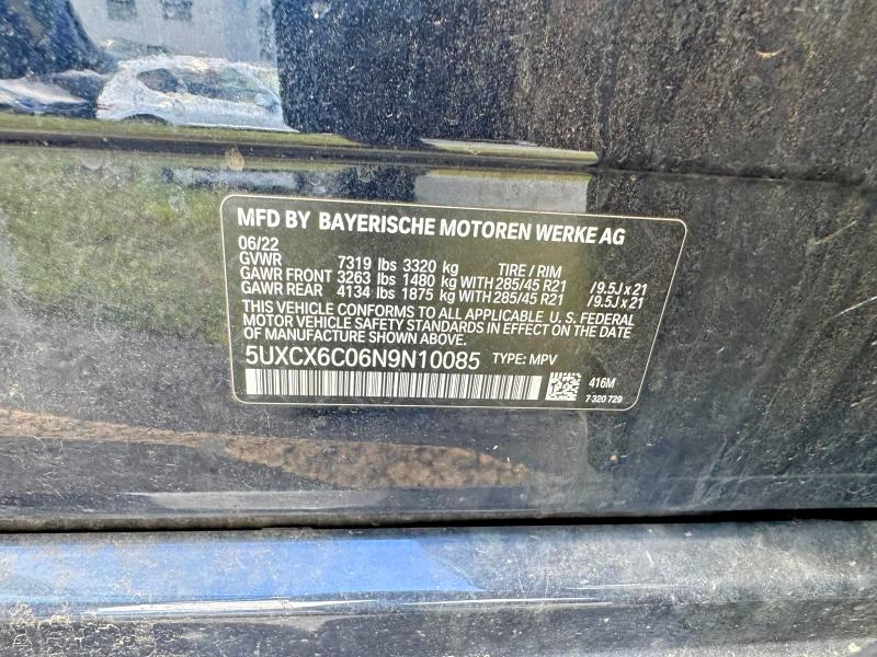 Продажа на аукционе авто 2022 Bmw X7, vin: 5UXCX6C06N9N10085, номер лота: 62647976