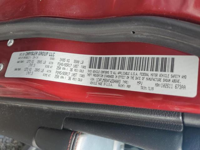 Продажа на аукционе авто 2015 Jeep Cherokee, vin: 1C4PJMBS4FW594003, номер лота: 66089656