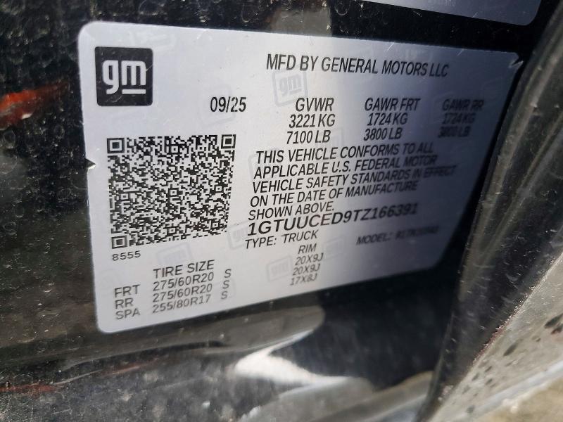 Aukcja sprzedaży 2026 Gmc Sierra, vin: 1GTUUCED9TZ166391, numer aukcji: 64312656