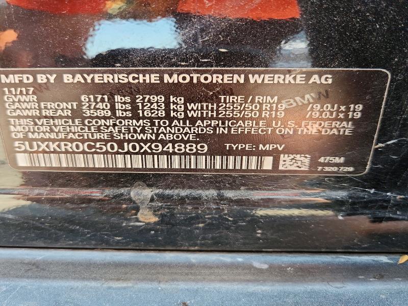 Aukcja sprzedaży 2018 Bmw X5, vin: 5UXKR0C50J0X94889, numer aukcji: 65182736
