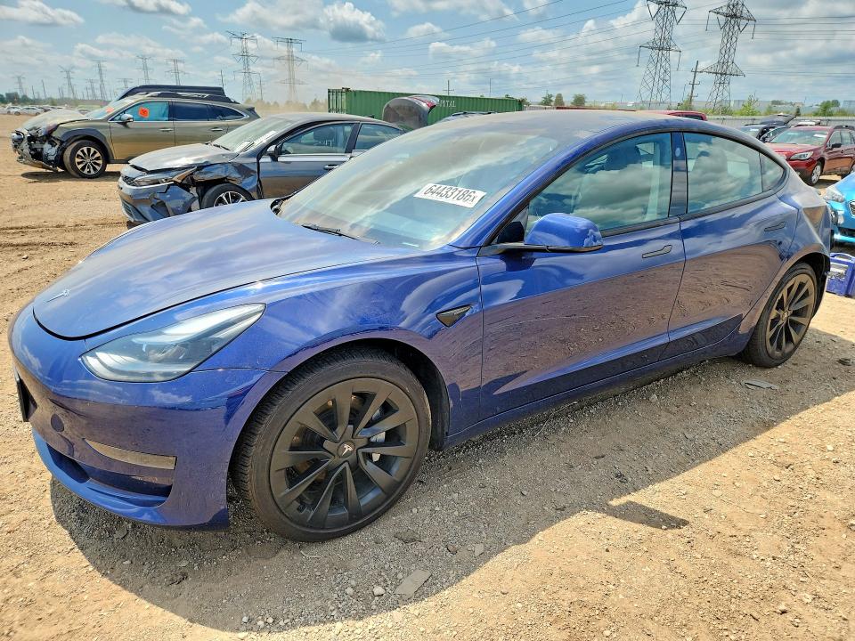 64433186 :رقم المزاد ، 5YJ3E1EA4NF371368 vin ، 2022 Tesla Model 3 مزاد بيع