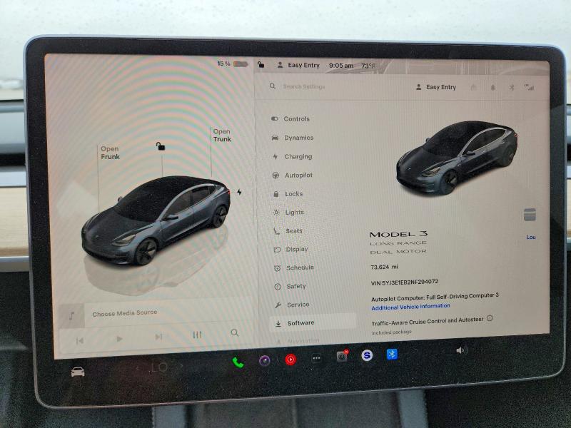 Aukcja sprzedaży 2022 Tesla Model 3, vin: 5YJ3E1EB2NF294072, numer aukcji: 63359246