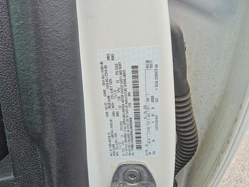 Продаж на аукціоні авто 2022 Ford Escape, vin: 1FMCU9G68NUA60944, номер лоту: 62834576