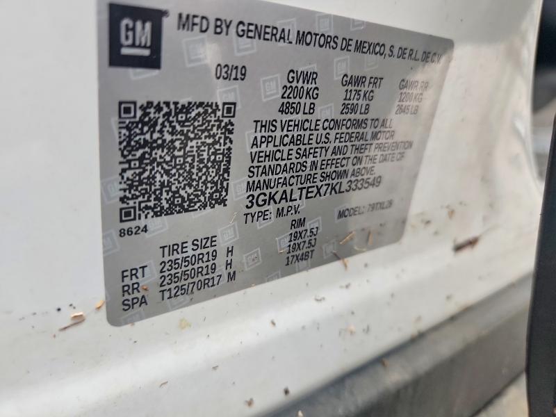 2019 Gmc Terrain მანქანა იყიდება აუქციონზე, vin: 3GKALTEX7KL333549, აუქციონის ნომერი: 64729486