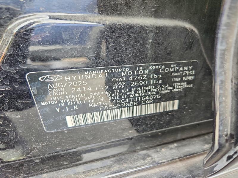 65093106 :رقم المزاد ، KMTG14SC4TU164876 vin ، 2026 Genesis G70 مزاد بيع