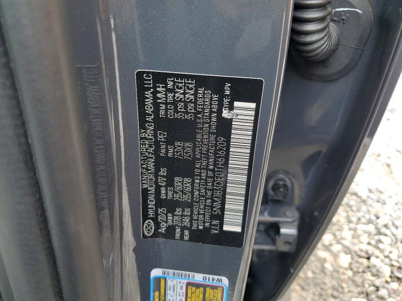 63692756 :رقم المزاد ، 5NMJB3DE0TH616209 vin ، 2026 Hyundai Tucson مزاد بيع