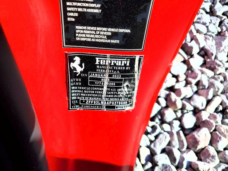 Продаж на аукціоні авто 2023 Ferrari F8 Spider, vin: ZFF93LMA6P0278609, номер лоту: 64836826