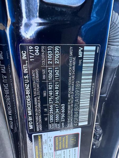 Продажа на аукционе авто 2020 Mercedes-benz Gle, vin: 4JGFB4JB7LA139189, номер лота: 65166146