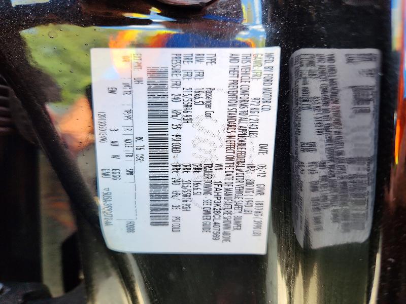 Продаж на аукціоні авто 2012 Ford Focus, vin: 1FAHP3K28CL407569, номер лоту: 64240516