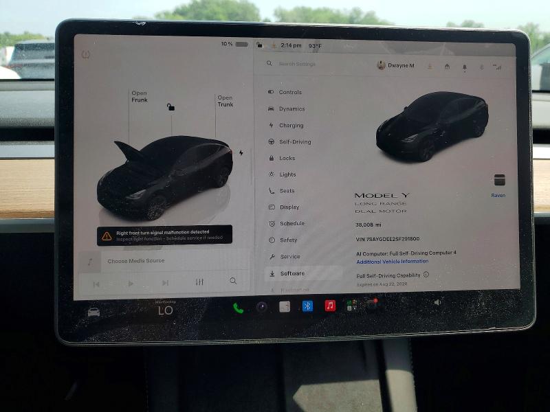 Продаж на аукціоні авто 2025 Tesla Model Y, vin: 7SAYGDEE2SF291800, номер лоту: 64364636