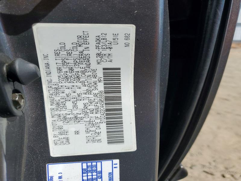 Aukcja sprzedaży 2004 Toyota Sienna, vin: 5TDZA22C44S058896, numer aukcji: 64985396