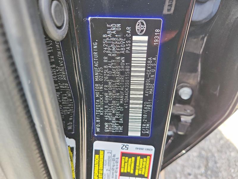 Продажа на аукционе авто 2025 Toyota Camry, vin: 4T1DAACK3SU115801, номер лота: 65472736