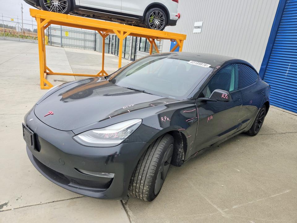 2022 Tesla Model 3 მანქანა იყიდება აუქციონზე, vin: 5YJ3E1EB3NF258696, აუქციონის ნომერი: 63189876
