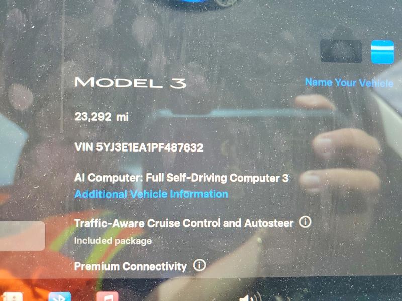 64100126 :رقم المزاد ، 5YJ3E1EA1PF487632 vin ، 2023 Tesla Model 3 مزاد بيع