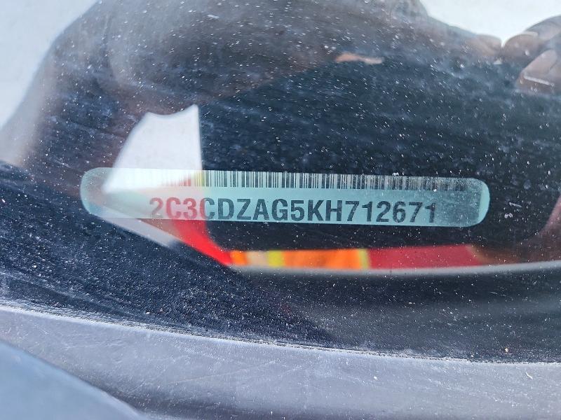 Aukcja sprzedaży 2019 Dodge Challenger, vin: 2C3CDZAG5KH712671, numer aukcji: 63415406
