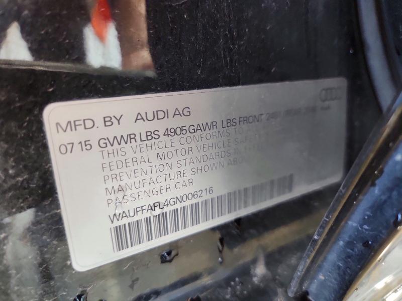 63598946 :رقم المزاد ، WAUFFAFL4GN006216 vin ، 2016 Audi A4 مزاد بيع