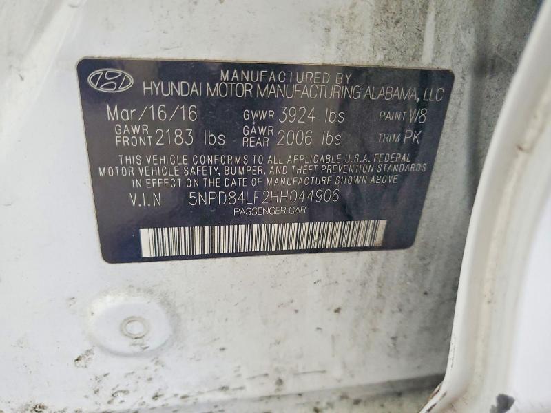 Продаж на аукціоні авто 2017 Hyundai Elantra, vin: 5NPD84LF2HH044906, номер лоту: 64820846