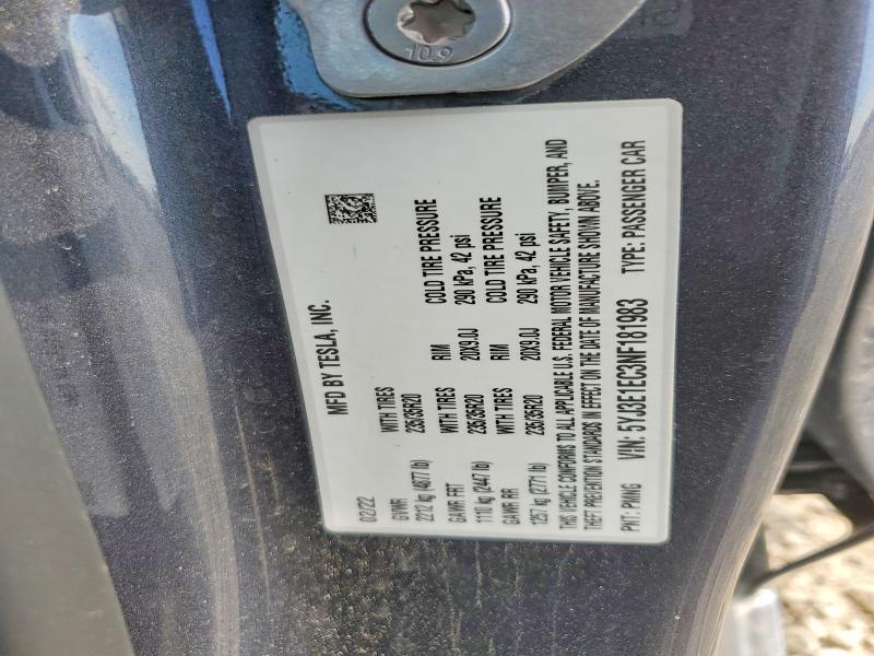 Aukcja sprzedaży 2022 Tesla Model 3, vin: 5YJ3E1EC3NF181983, numer aukcji: 64665136
