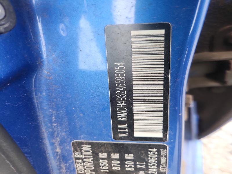 Aukcja sprzedaży 2010 Kia Rio, vin: KNADH4B32A6596054, numer aukcji: 65189366