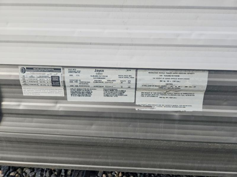 Продаж на аукціоні авто 2016 Jay Jayco, vin: 1UJBJ0BL7G77Z0198, номер лоту: 64305636