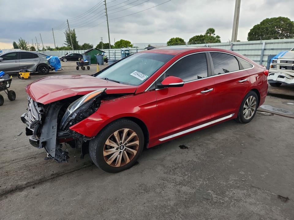 Auction sale of the 2017 Hyundai Sonata, vin: 5NPE34AF6HH568467, lot number: 65944536