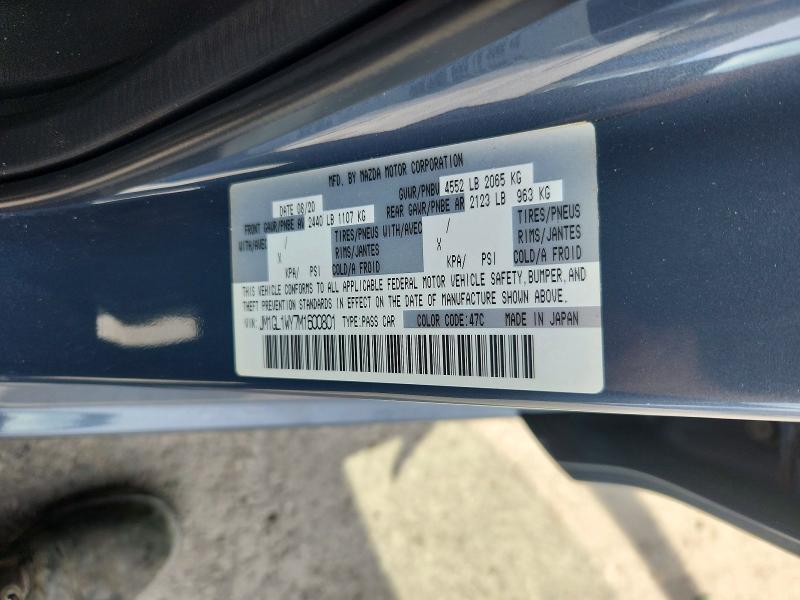 Продаж на аукціоні авто 2021 Mazda 6, vin: JM1GL1WY7M1600801, номер лоту: 64465776