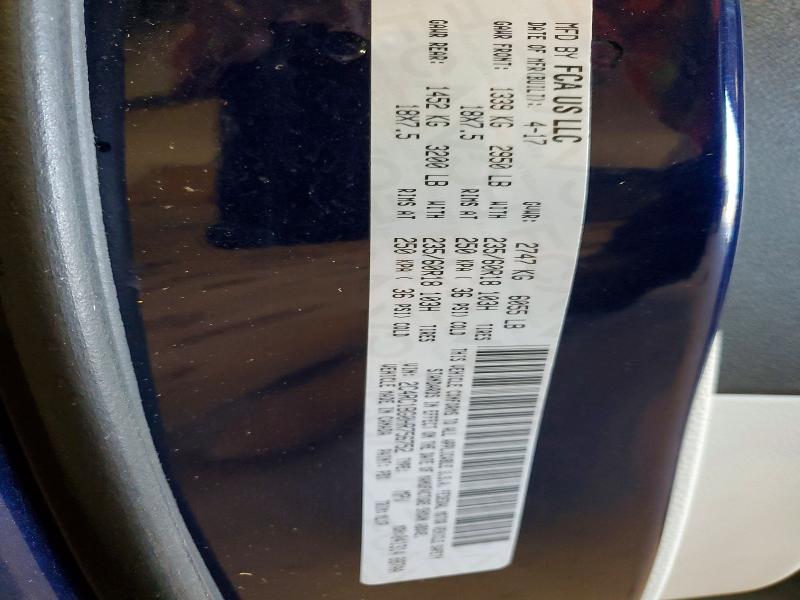 63039366 :رقم المزاد ، 2C4RC1BG0HR756752 vin ، 2017 Chrysler Pacifica مزاد بيع