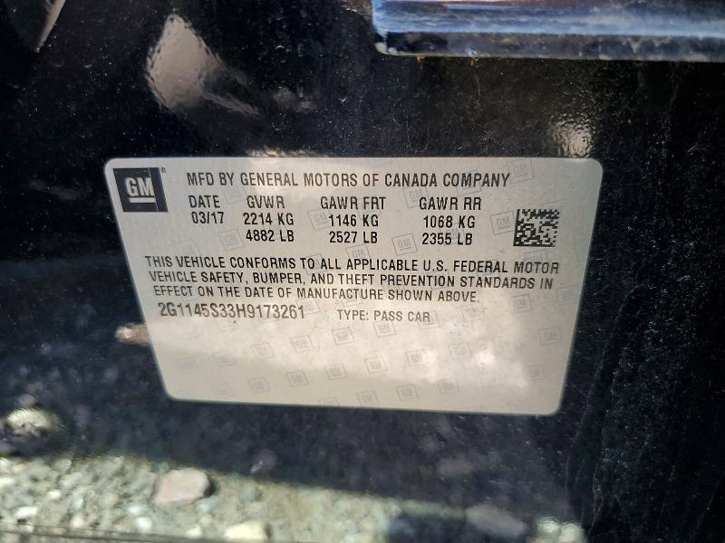 Aukcja sprzedaży 2017 Chevrolet Impala, vin: 2G1145S33H9173261, numer aukcji: 63120296