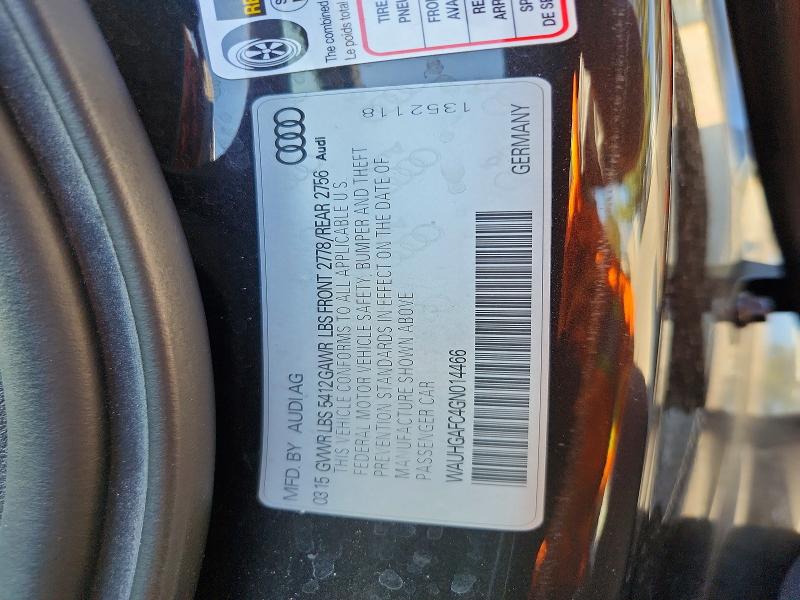 Aukcja sprzedaży 2016 Audi A6, vin: WAUHGAFC4GN014466, numer aukcji: 65314136