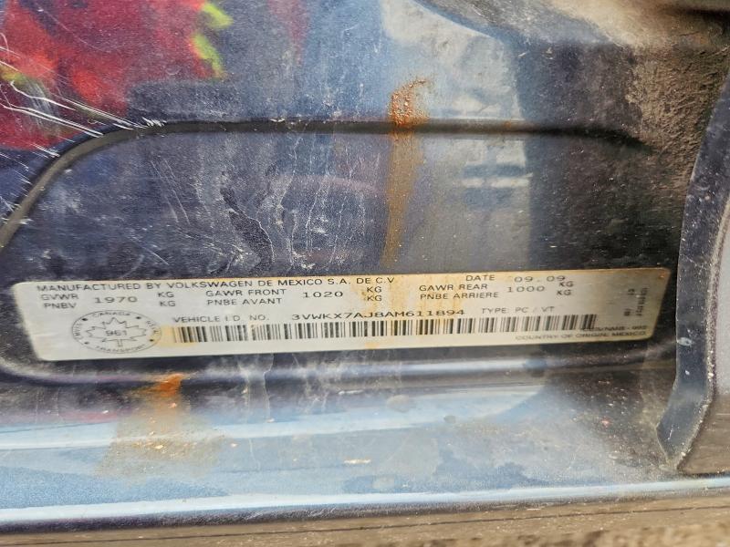 63474166 :رقم المزاد ، 3VWKX7AJ8AM611894 vin ، 2010 Volkswagen Jetta مزاد بيع