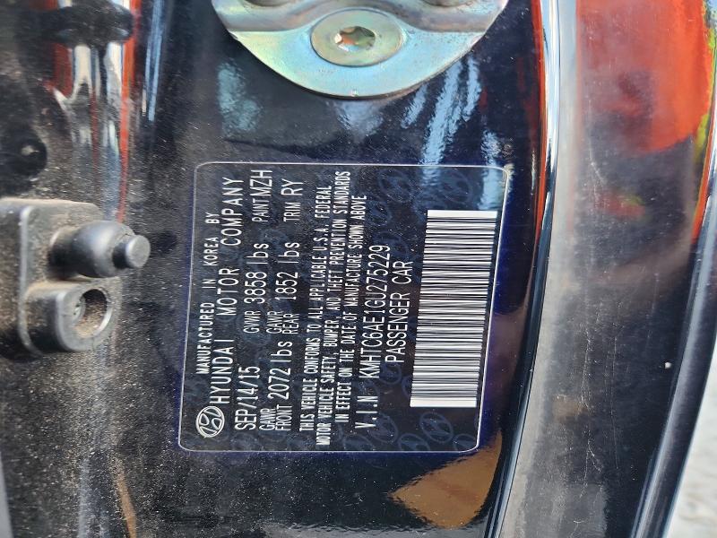 65818726 :رقم المزاد ، KMHTC6AE1GU275229 vin ، 2016 Hyundai Veloster مزاد بيع