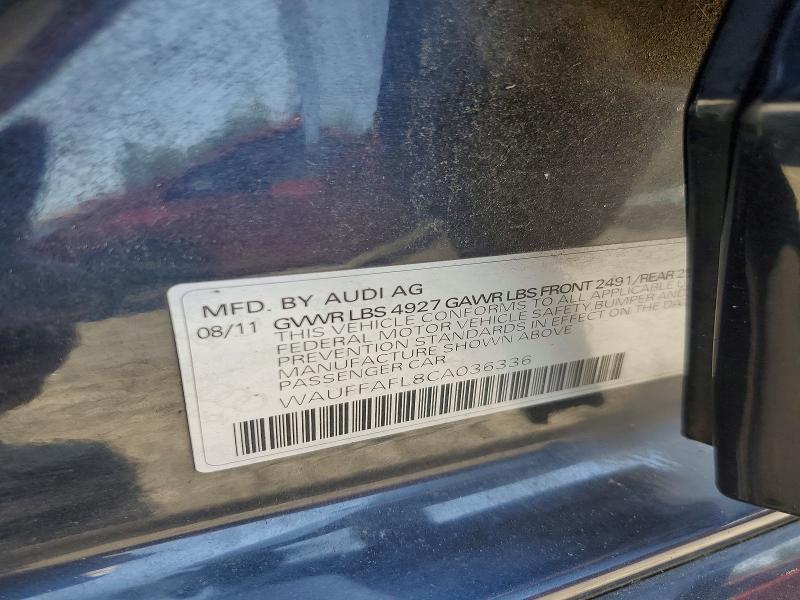 Aukcja sprzedaży 2012 Audi A4, vin: WAUFFAFL8CA036336, numer aukcji: 63719146