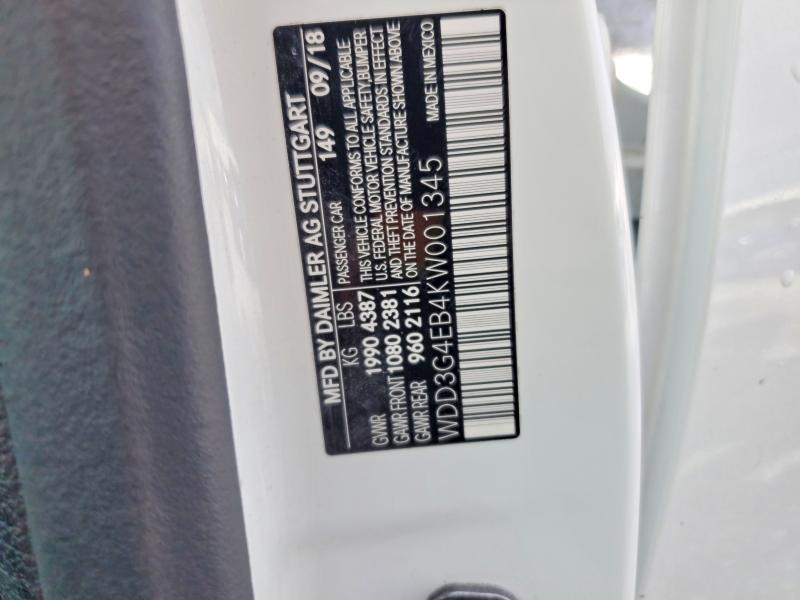 Продажа на аукционе авто 2019 Mercedes-benz A, vin: WDD3G4EB4KW001345, номер лота: 63508606