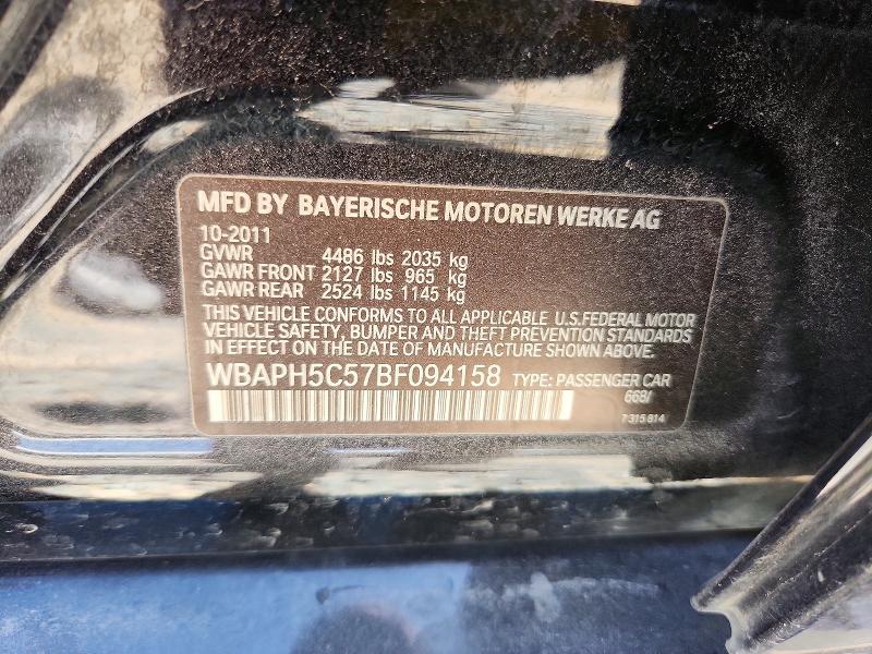 Продаж на аукціоні авто 2011 Bmw 328, vin: WBAPH5C57BF094158, номер лоту: 65731416