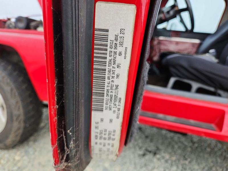 Продаж на аукціоні авто 1991 Jeep Wrangler / Yj, vin: 2J4FY69S6MJ117046, номер лоту: 62841466