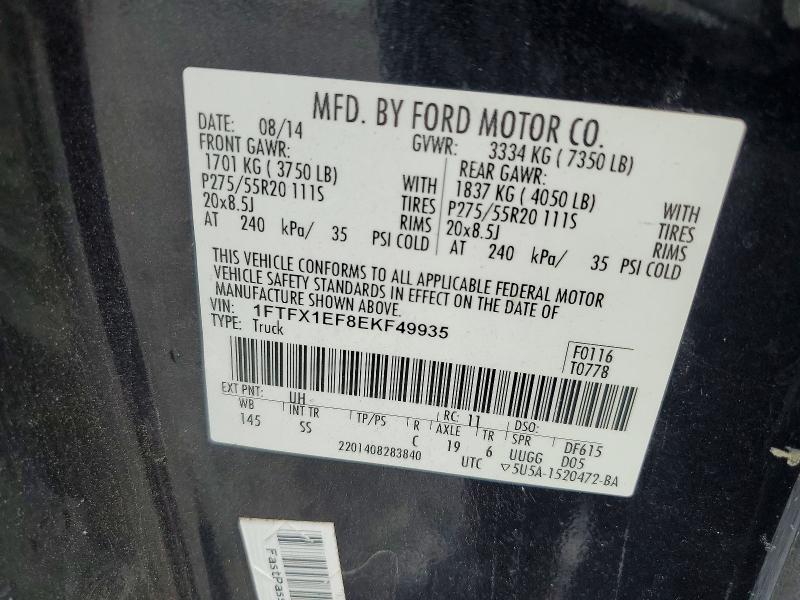 Aukcja sprzedaży 2014 Ford F150, vin: 1FTFX1EF8EKF49935, numer aukcji: 66344666